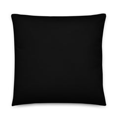 Surfer's Paradise 22x22 Throw Pillow - Solid Black Backside