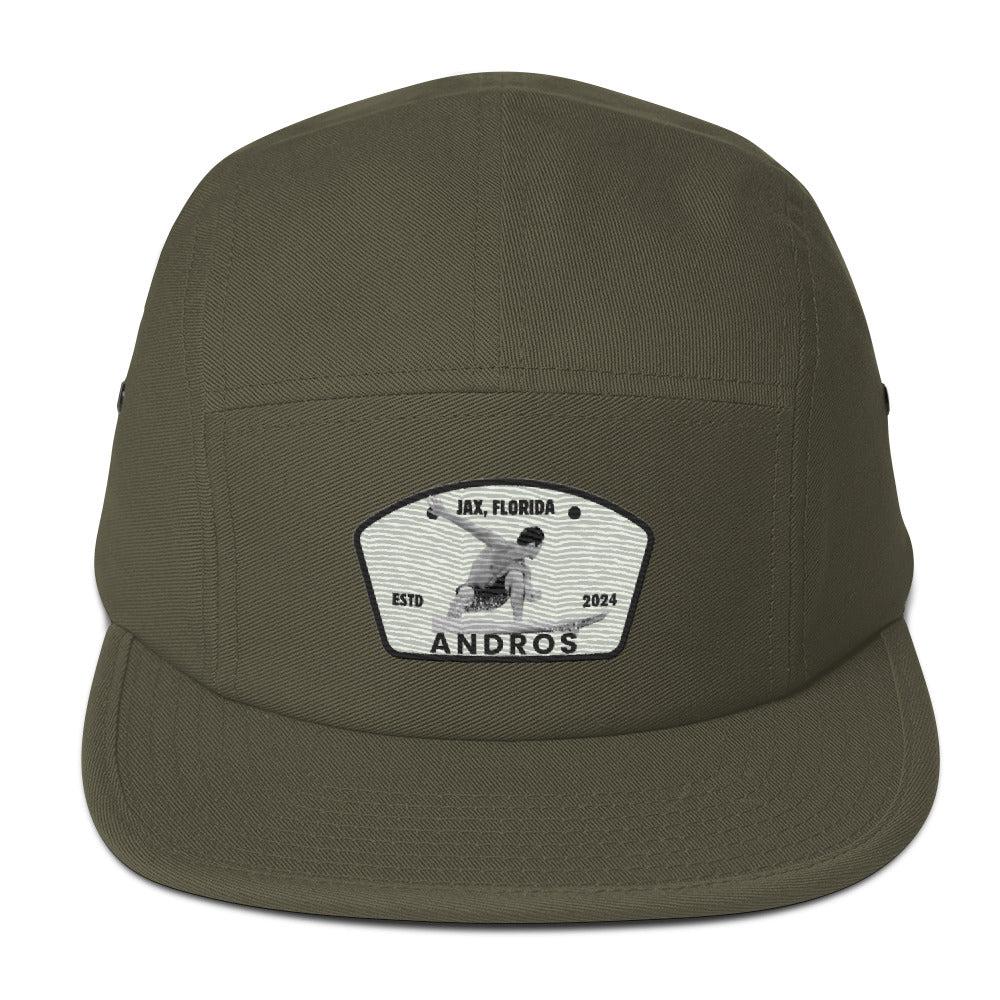Andros Five Panel Patch Hat