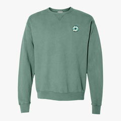 ComfortWash® Garment Dyed Crewneck Sweatshirt in cypress green