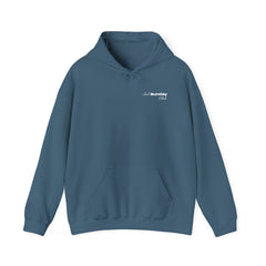 Heavy blend hoodie sweatshirt in indigo blue