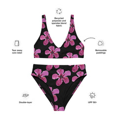 Hibiscus Recycled High-Waisted Bikini