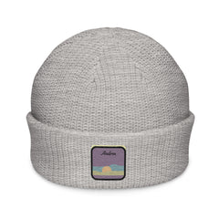 Fisherman beanie in athletic heather grey