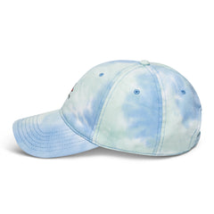 Surf Vibes Tie-Dye Hat with Embroidered Surfer Design | 100% Cotton Adjustable Cap